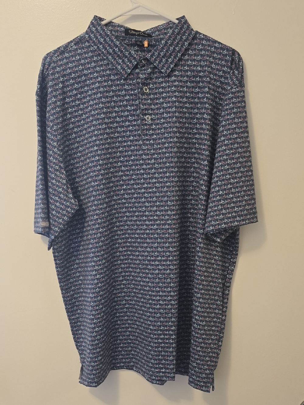 Straight Down - Golf Polo Size XL